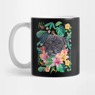 Tropical Pug 3 Mug